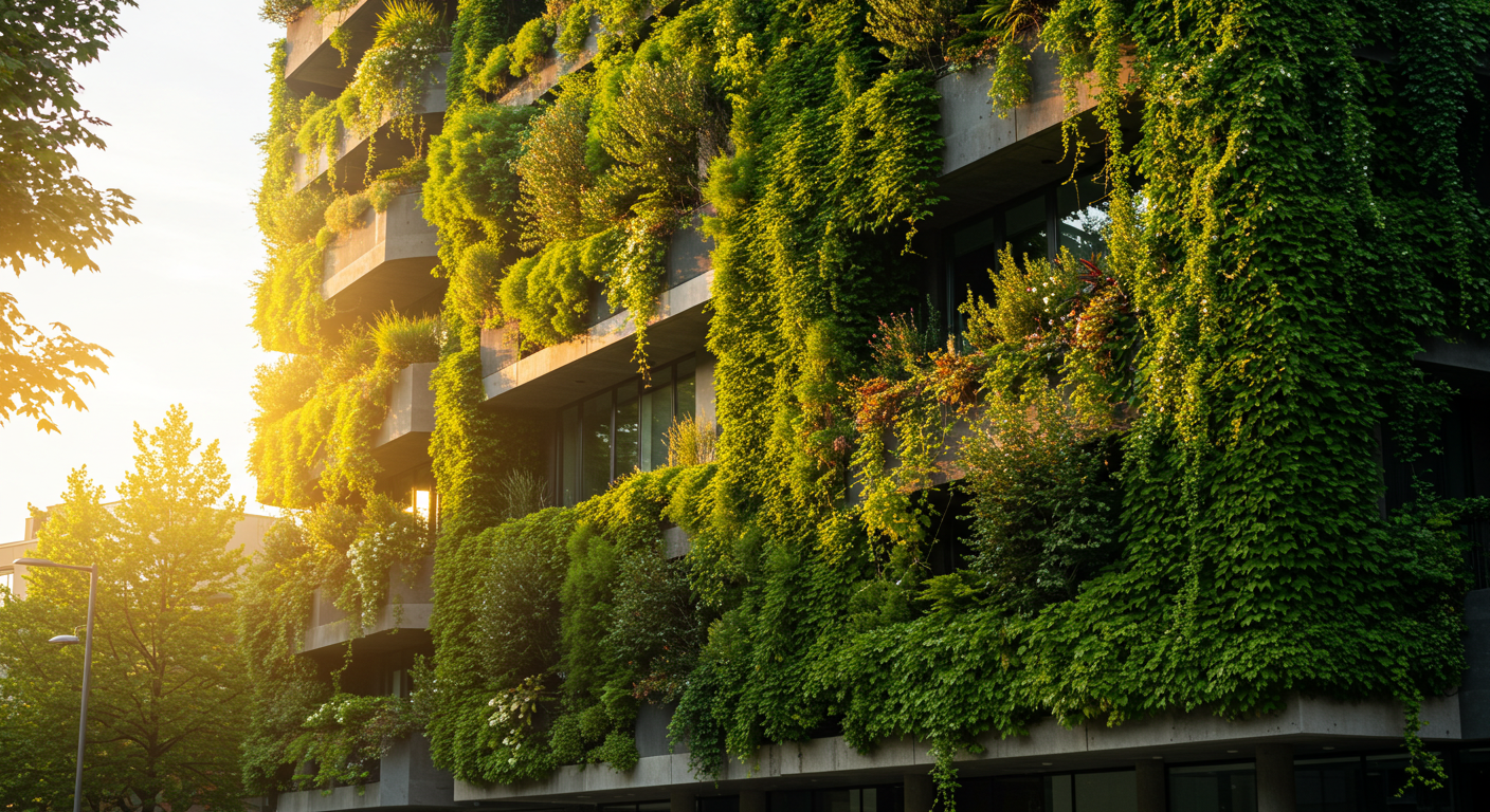 Façade végétalisée