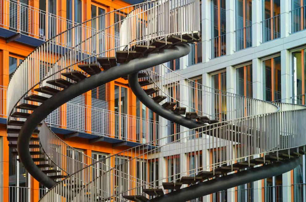 Escaliers industriels hélicoïdaux
