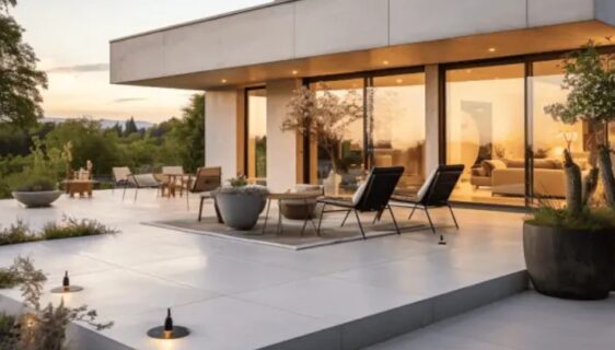 Terrasse en beton