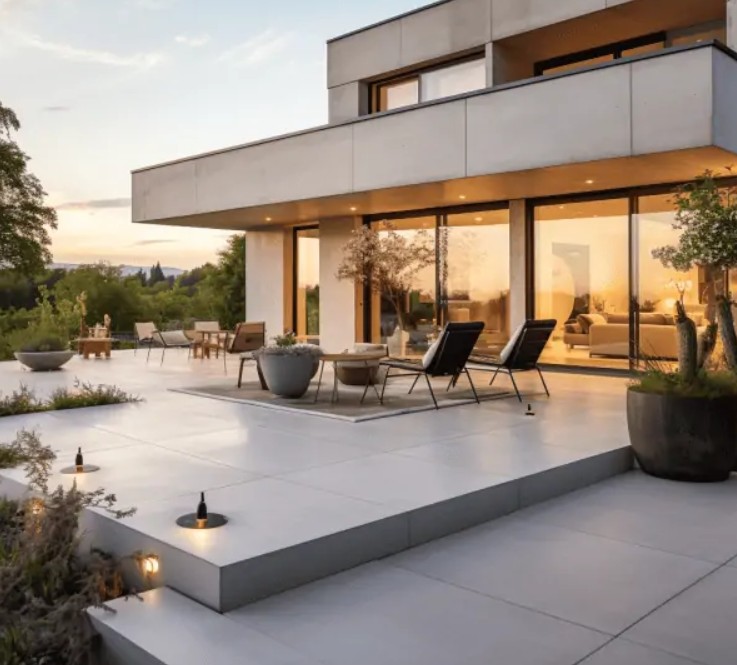 Terrasse en beton